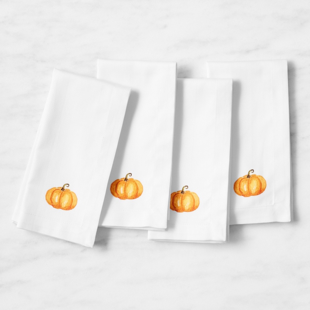 Sugar Pumpkin Napkins - New Set of 4